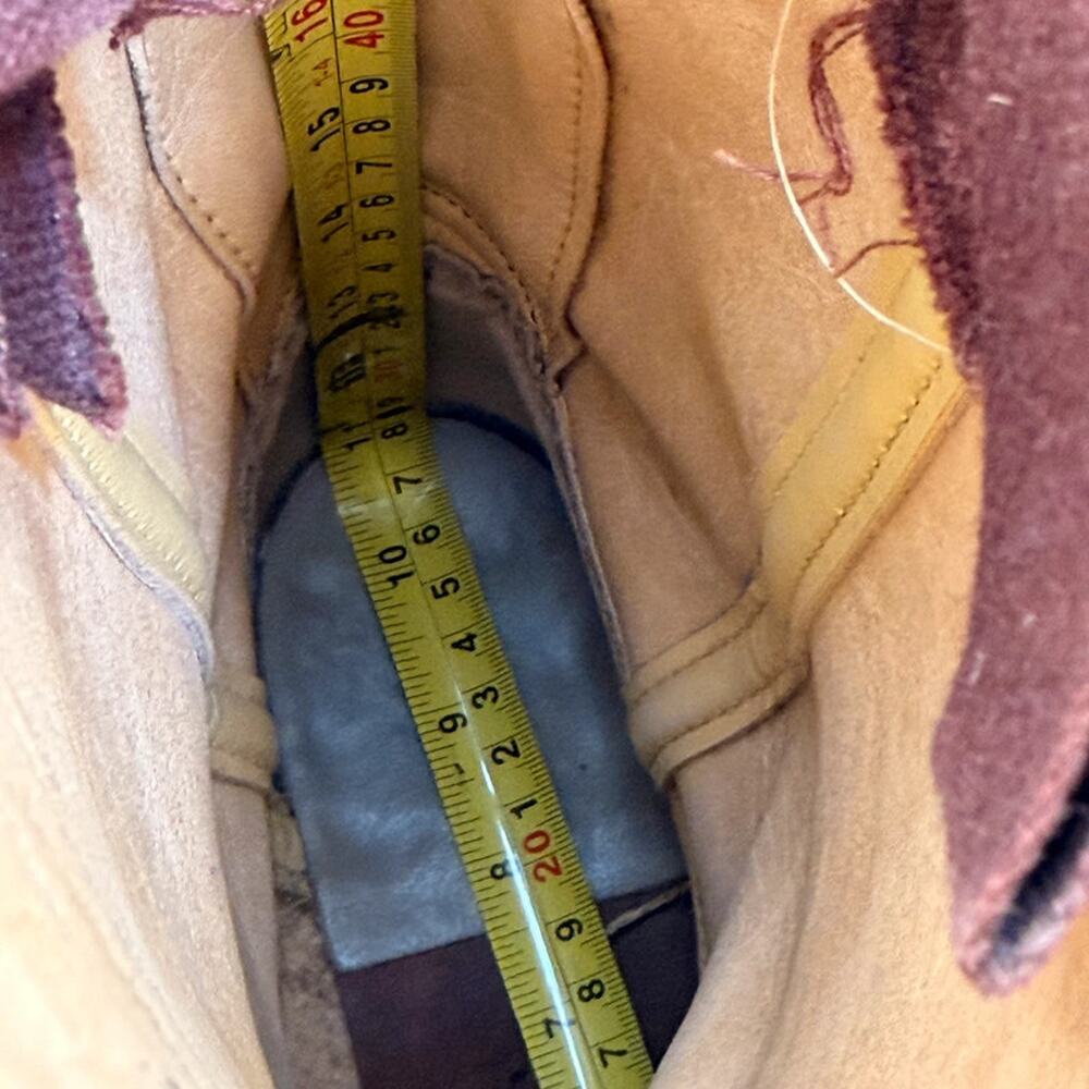 Vibrage Frye Campus women size  8.5EE Boots Brown Leather MADE in USA - Picture 7 of 12